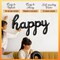 Black Happy Birthday Balloons Banner | Script/Cursive Silver Letter Balloon Sign for Birthday Party Decor/Decoration | Foil Mylar Happy Birthday Banner